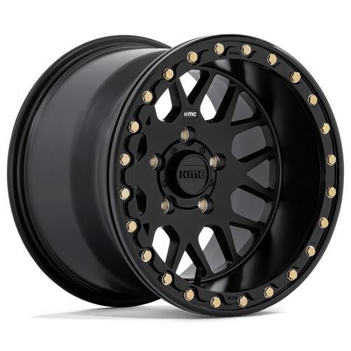 KS235 GRENADE UTV BEADLOCK SATIN BLACK 9x18 4/137 ET-24 CB112.1 60°