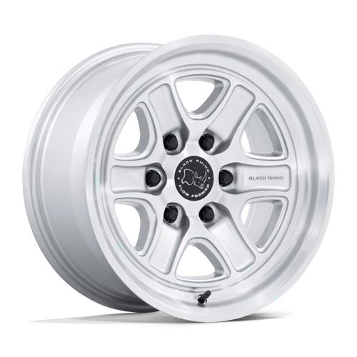BR032 ECHO GLOSS SILVER W/ MACHINED FACE 9x18 8/170 ET12 CB125.1 60°