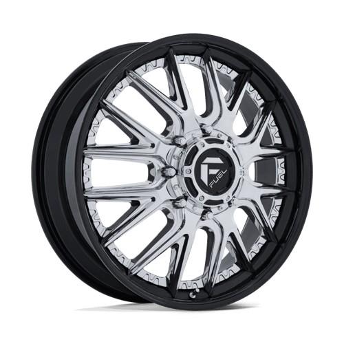 D407 CATALYST DUALLY CHROME W/ GLOSS BLACK LIP 8,25x20 8/200 ET105 CB142.0 60°