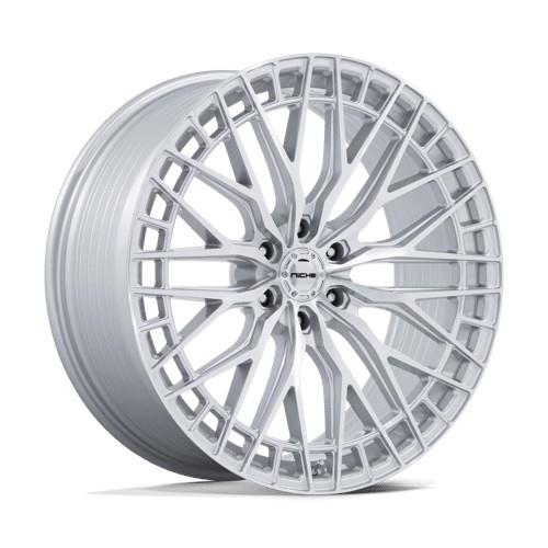 NC288 GENOA GLOSS SILVER W/ MACHINED FACE 9,5x22 6/120 ET38 CB66.9 60°