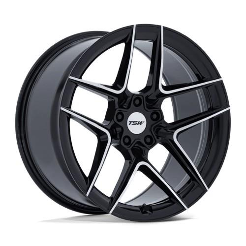 TW008 SLIPSTREAM GLOSS BLACK MACHINED 10,5x19 5/120 ET35 CB74.1 60°