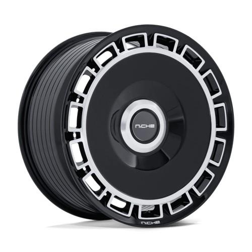 NC287 VENICE GLOSS BLACK W/ MACHINED FACE 9x22 5/108/114,3 ET38 CB72.6 60°