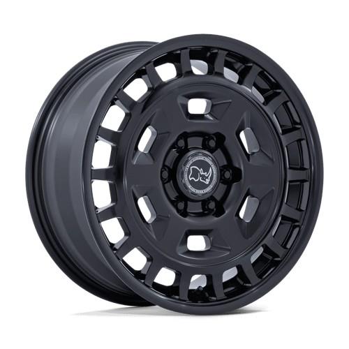 BR405 ROVER MATTE BLACK W/ GLOSS BLACK LIP 8x17 6/130 ET32 CB84.1 60°