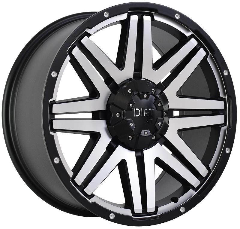 D68 Flatblack machined face 9x20 6/114,3 ET25 CB66.1 60°