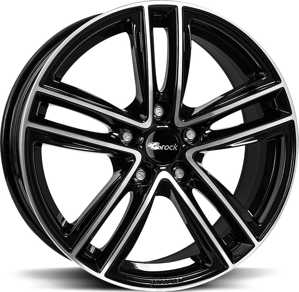BROCK RC27 Black Full Pol 7x18 5/100 ET48 CB56.1 60°