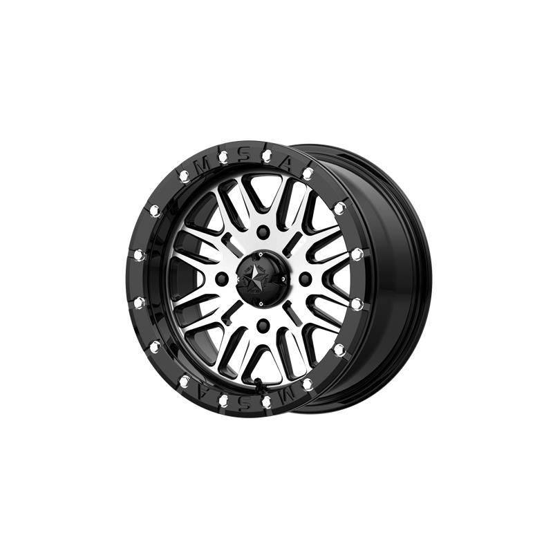 MA37 Gloss Black Machined 7x14 4/110 ET10 CB86.0 60°