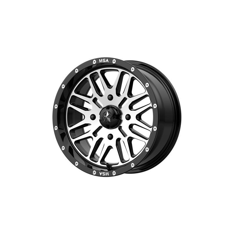 MA38 Gloss Black Machined 7x14 4/110 ET10 CB86.0 60°
