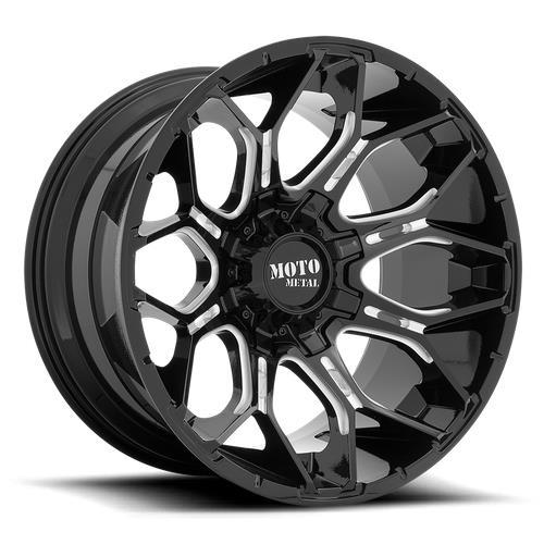 MO808 SNIPER GLOSS BLACK MILLED 10x20 6/135/139,7 ET-18 CB106.1 60°