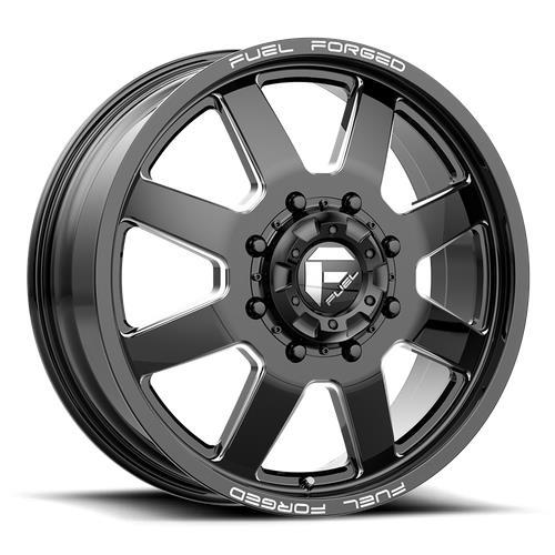 DE09 FF09D MATTE BLACK MILLED 8,25x24 8/200 ET-225 CB142.0 60°