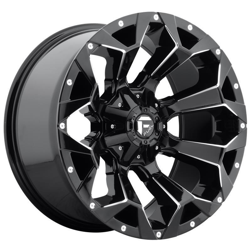 D576 ASSAULT GLOSS BLACK MILLED 10x22 6/135/139,7 ET-18 CB106.1 60°