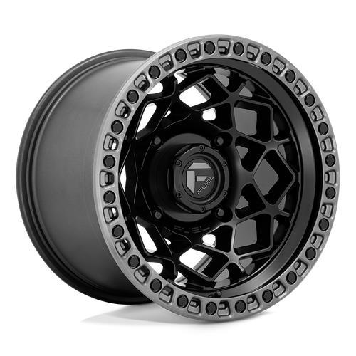 D783 UNIT UTV MATTE BLACK W/ GUNMETAL RING 10x15 4/156 ET0 CB132.0 60°