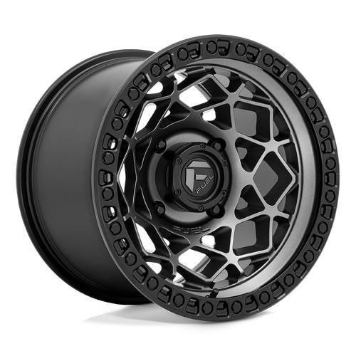 D784 UNIT UTV GUNMETAL W/ MATTE BLACK RING 7x15 4/156 ET10 CB132.0 60°
