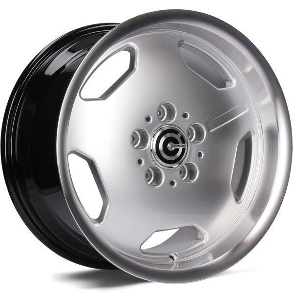 Retro Diamond Hyper Silver Lip Polished 8x17 5/112 ET35 CB66.5 60°