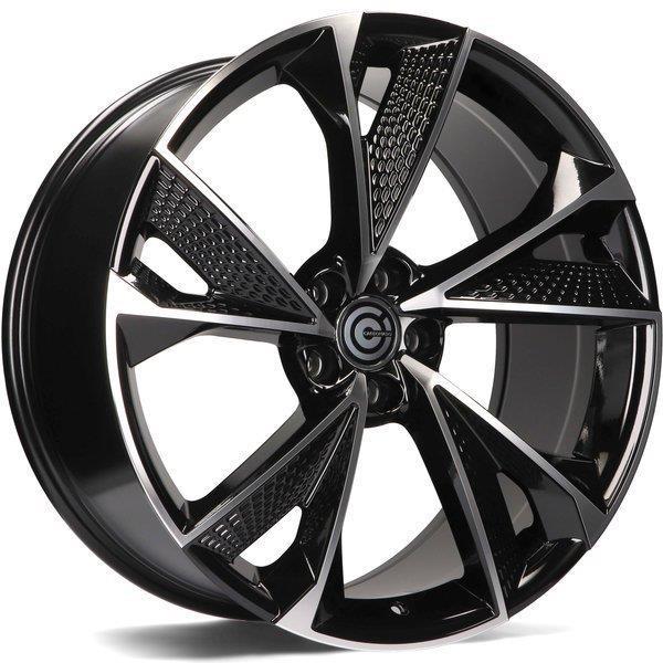 Luxury Black Front Polished 9,5x21 5/112 ET25 CB66.5 60°