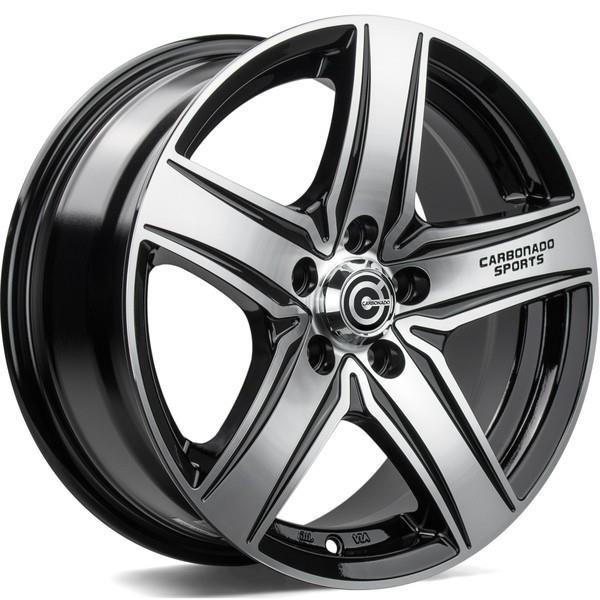 GTR Sports 1 Black Front Polished 7x16 5/118 ET40 CB71.1 60°