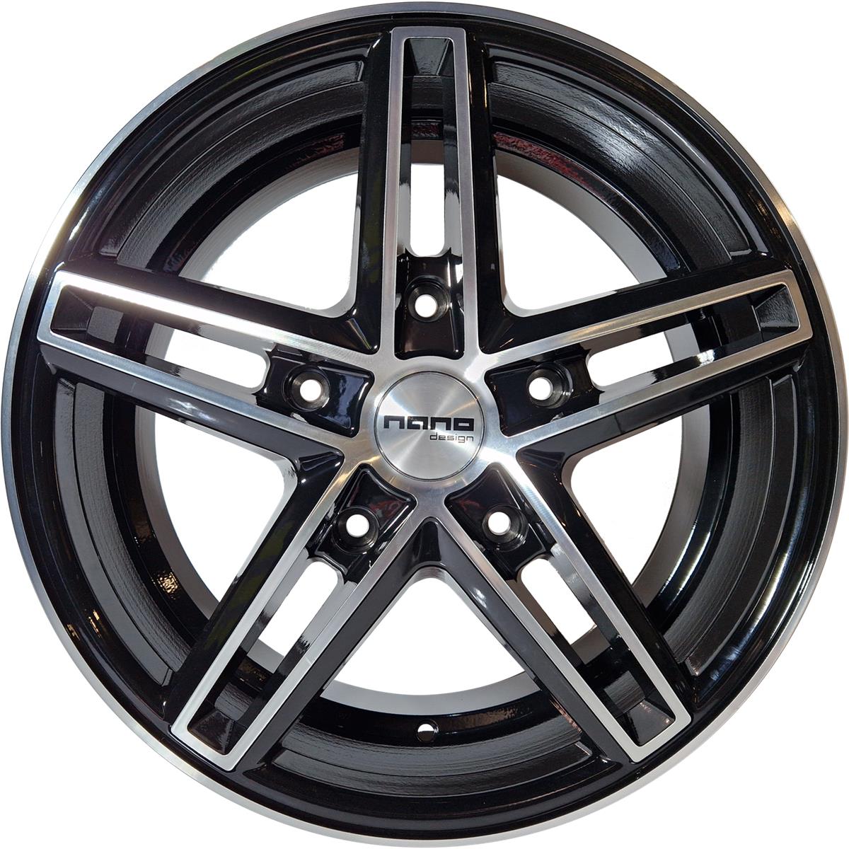 Nano BK917 Glossy Black Polished 8x18 5/160 ET50 CB65,1 60°