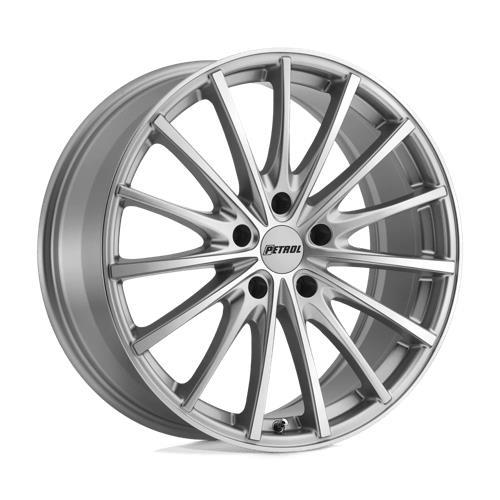 P3A SILVER W/ MACHINED CUT FACE 8x18 5/120 ET35 CB76.1 60°