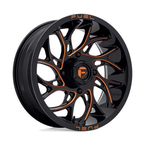 D780 RUNNER UTV GLOSS BLACK MILLED ORANGE 7x18 4/156 ET13 CB132.0 60°
