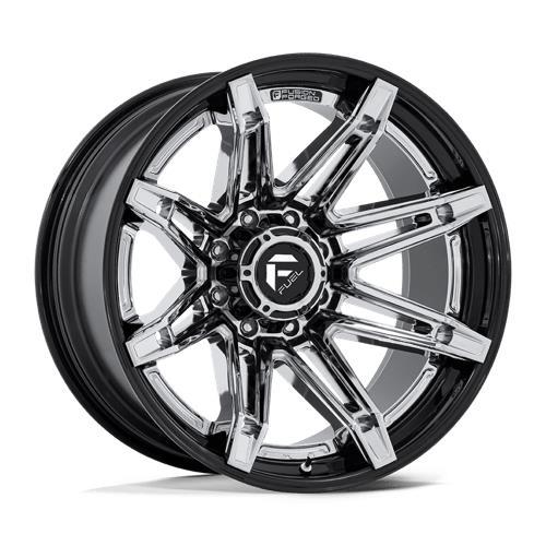 FC401 BRAWL CHROME W/ GLOSS BLACK LIP 10x20 8/170 ET-18 CB125.1 60°
