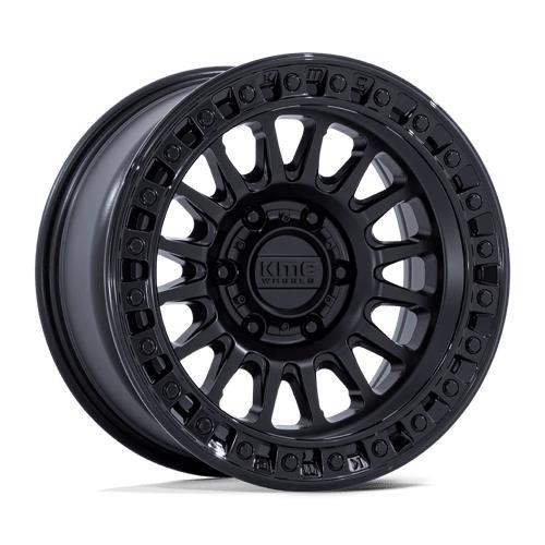 KM552 IMS MATTE BLACK W/ GLOSS BLACK LIP 8x17 6/139,7 ET32 CB106.1 60°