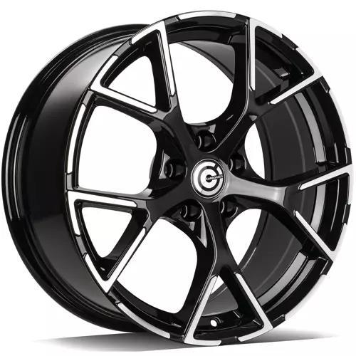 RIVER Black Front Polished 8x18 5/112 ET45 CB66.5 60°