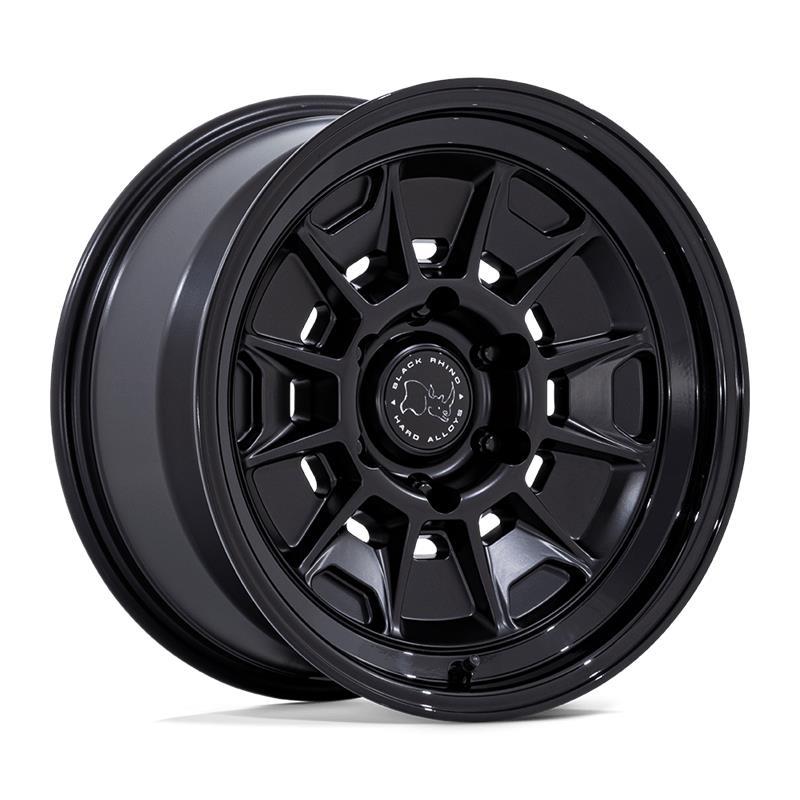 BR021 MONDO MATTE BLACK W/ GLOSS BLACK LIP 9x18 6/139,7 ET12 CB106.1 60°