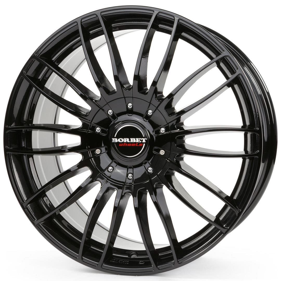BORBET CW3 Black Glossy 9x21 5/130 ET55 CB71,6 R14