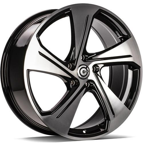 Aqua Black Front Polished 8x19 5/112 ET45 CB57.1 60°