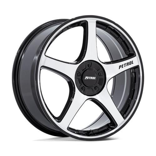 PE003 P2E GLOSS BLACK W/ MACHINED FACE 8,5x20 5/108/114,3 ET40 CB72.6 60°