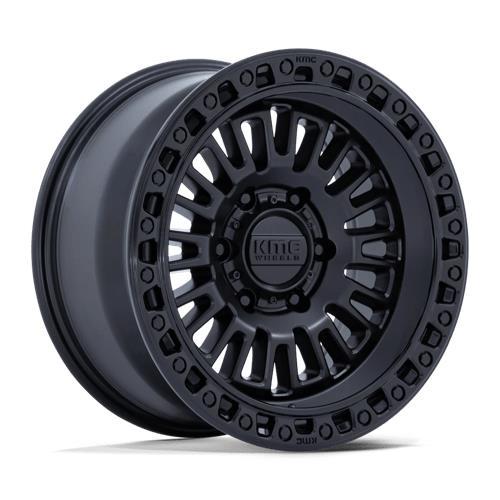 KM554 AZTEC MATTE BLACK W/ GLOSS BLACK LIP 8,5x17 6/114,3 ET0 CB66.1 60°