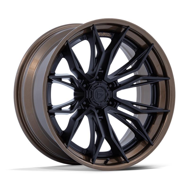 FC404 MUTINY MATTE BLACK W/ GLOSS BRONZE LIP 10x22 8/170 ET0 CB125.1 60°