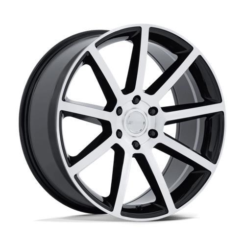 PE007 P6E GLOSS BLACK W/ MACHINED FACE 9,5x20 6/139,7 ET25 CB106.1 60°