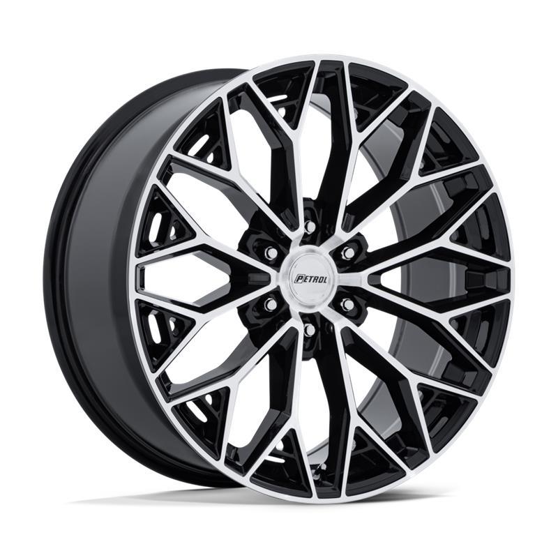 PE006 P5E GLOSS BLACK W/ MACHINED FACE 9,5x20 6/139,7 ET25 CB106.1 60°