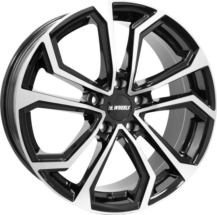 ELLA Black Polished 8x18 5/112 ET45 60°