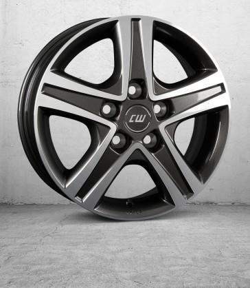 CWD Anthracite Dark Polished 6x16 5/118 ET68 60°