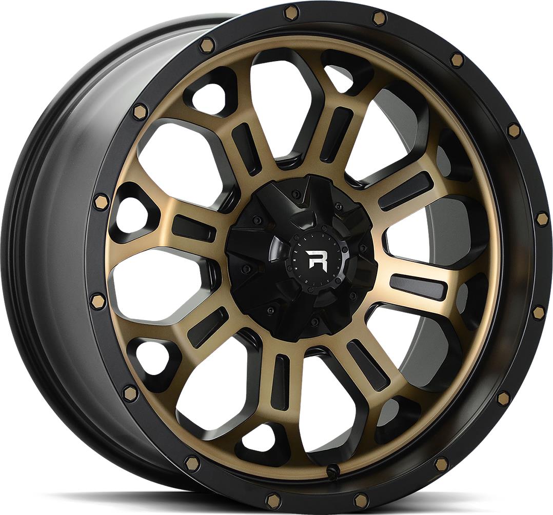 R-SERIES R12 Pol Bronze-Black 9,5x20 6/139,7 ET15 CB106.1 60°