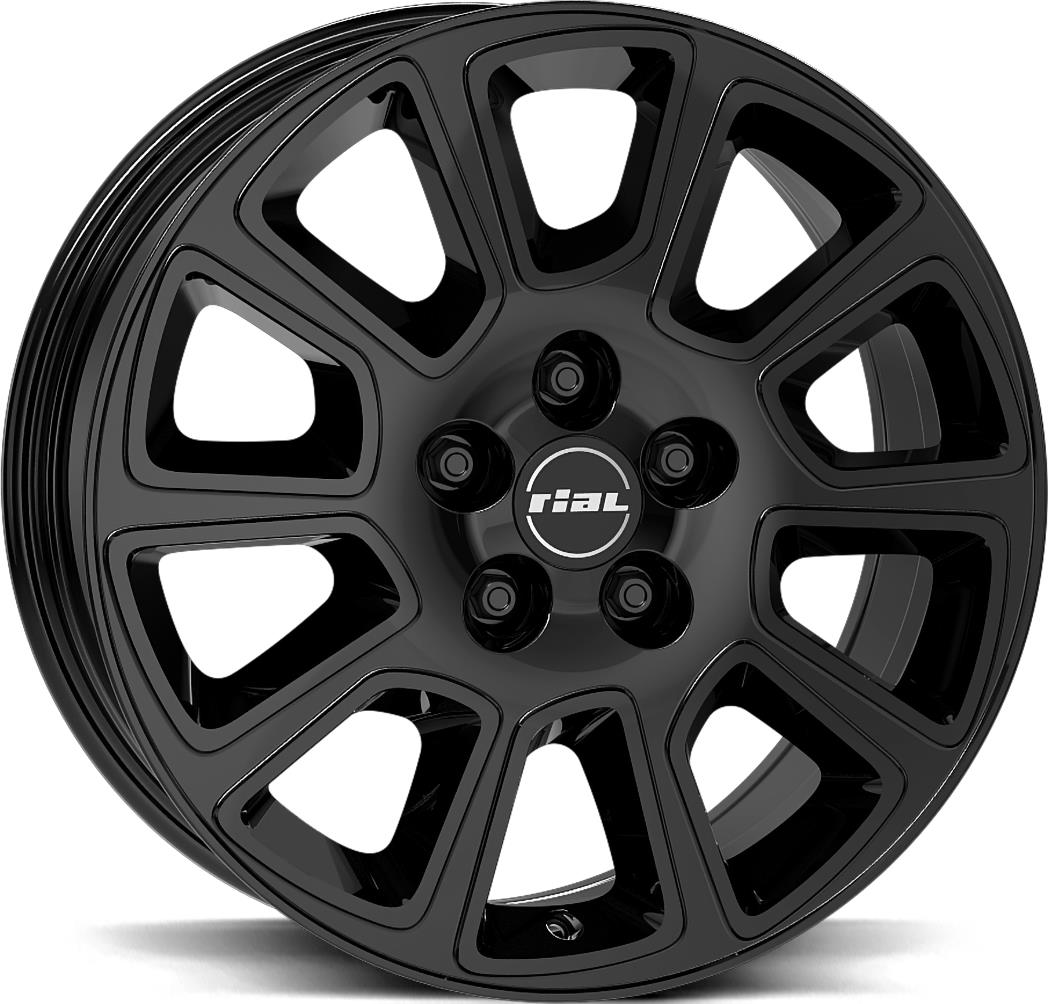 RIAL Transporter 2 Diam Black 7x17 5/160 ET55 CB65.1 60°