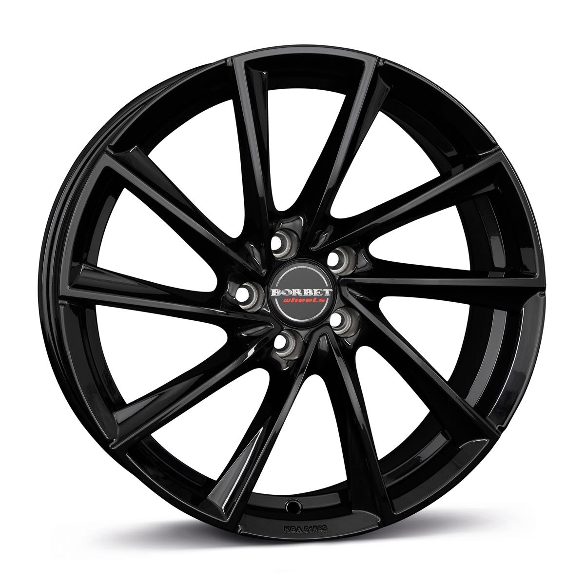 BORBET VTX Black Gloss 8,5x19 5/112 ET47 CB66.6 60°