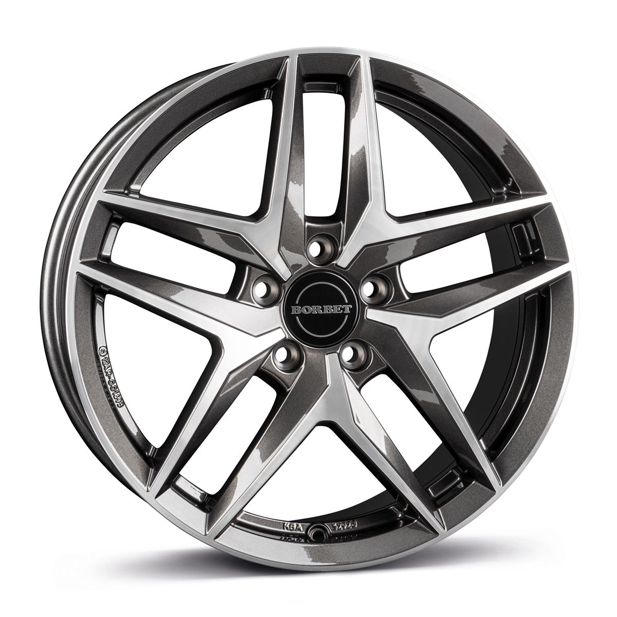 BORBET Z Mist Antracite Gloss Pol 7,5x18 5/112 ET51 CB66.7 60°