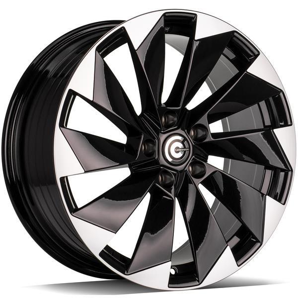 Mask Black Front Polished 8x18 5/112 ET40 CB57.1 60°