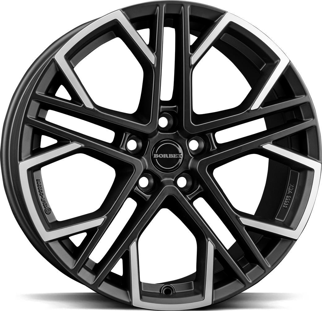 BORBET XV Black Pol Matt 8,5x19 5/114,3 ET38 CB64.2 60°