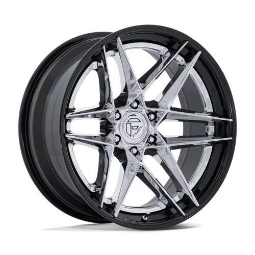 FC408 FLIGHT CHROME W/ GLOSS BLACK LIP 9,5x22 6/135 ET20 CB87.1 60°