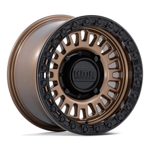 KS242 AZTEC UTV BEADLOCK MATTE BRONZE W/ MATTE BLA 10x15 6/139,7 ET0 CB100.3 60°