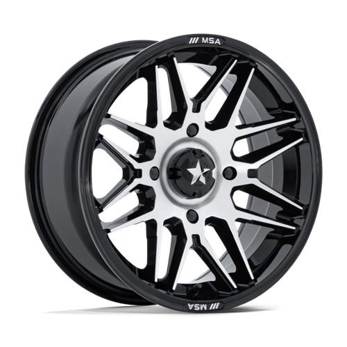 M52 RADAR UTV GLOSS BLACK MACHINED 7x14 4/110 ET10 CB86.0 60°