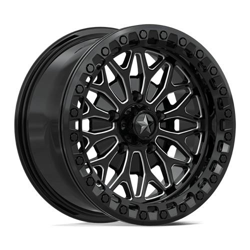 MA53 BOLO UTV BEADLOCK GLOSS BLACK MILLED 7x15 4/110 ET10 CB86.0 60°