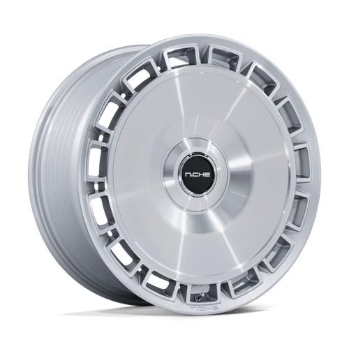 NC287 VENICE GLOSS SILVER W/ MACHINED FACE 10x22 6/135/139,7 ET30 CB100.3 60°