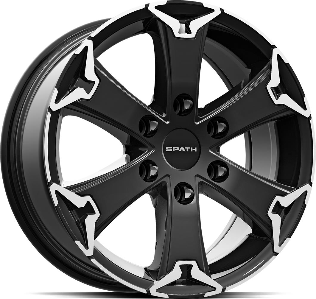 SPATH SP52 H Black Lip Pol 8x18 6/130 ET50 CB84.1 60°