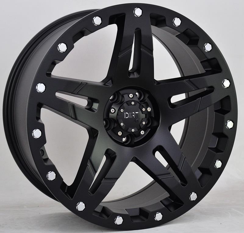 D66 Flatblack 9x18 5/120 ET25 CB65.1 60°
